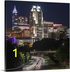 Wall Murals Raleigh Nc City Traffic with Downtown Raleigh From Western Boulevard