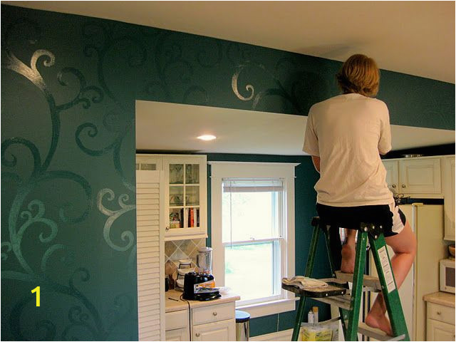 Wall Murals to Paint Yourself Bud Kitchen Updates Accent Wall and Faux Painted