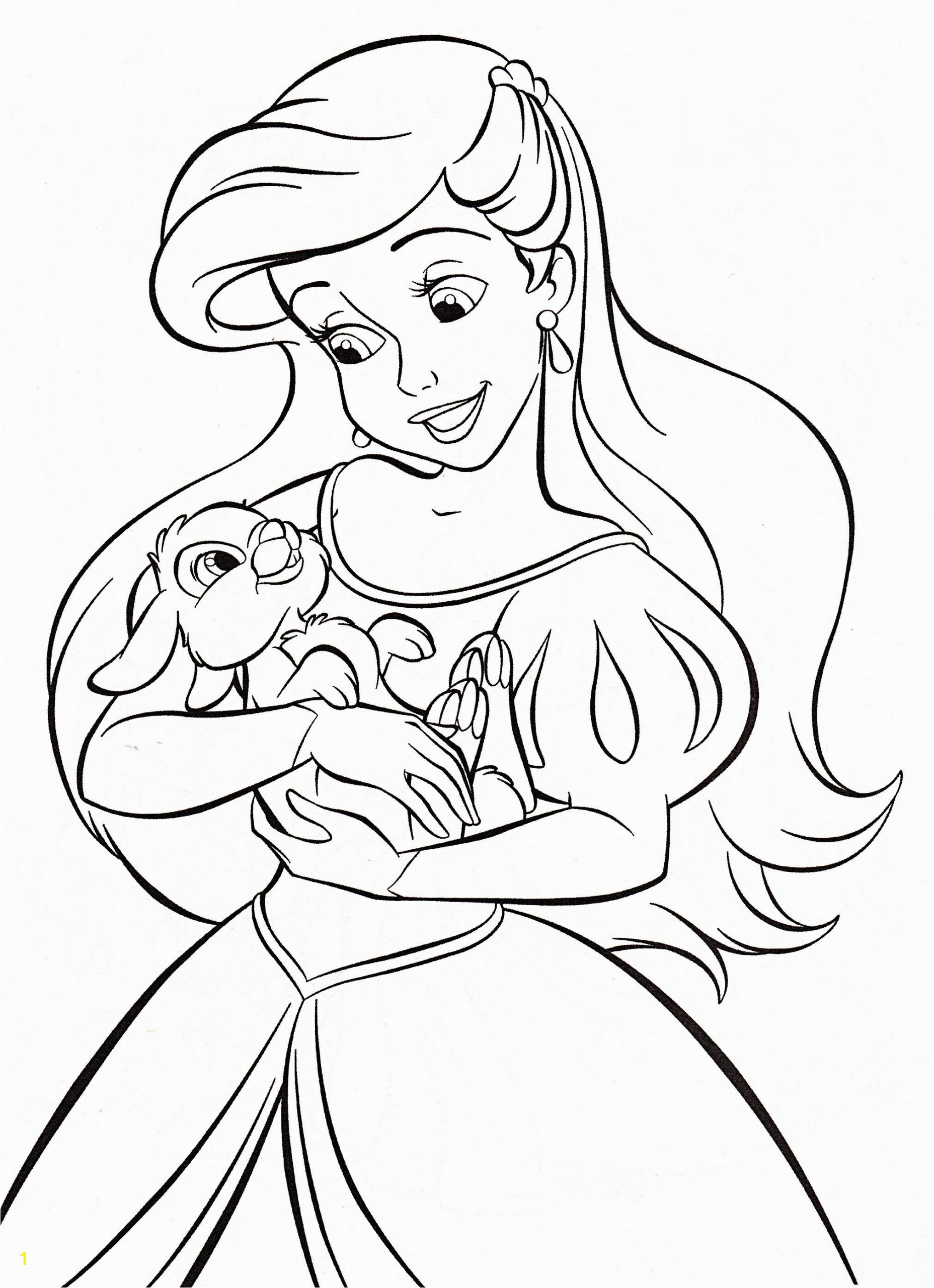 Walt Disney Princesses Coloring Pages Of Walt Disney Coloring Pages Princess Ariel for