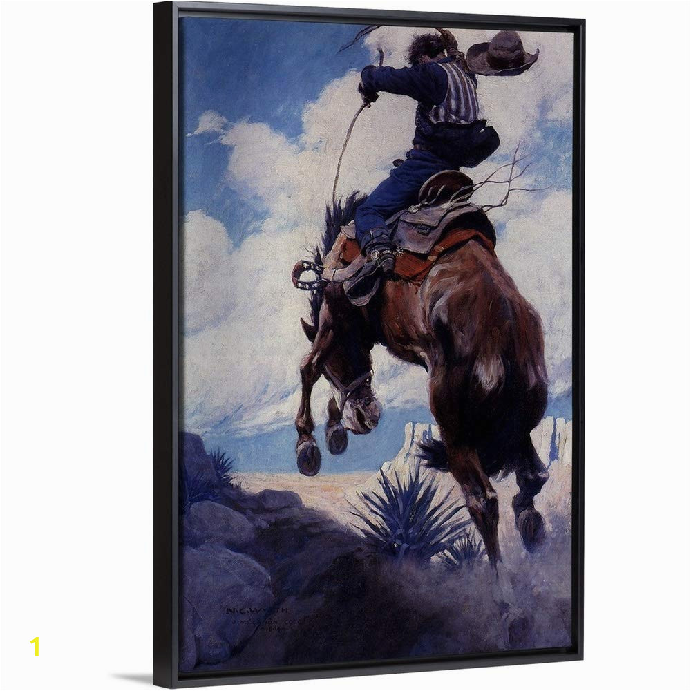Western Cowboy Wall Murals Amazon Newell Convers Wyeth Floating Frame Premium