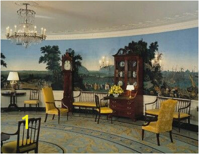 White House Wall Murals Zuber Wallpaper In A Room In the White House