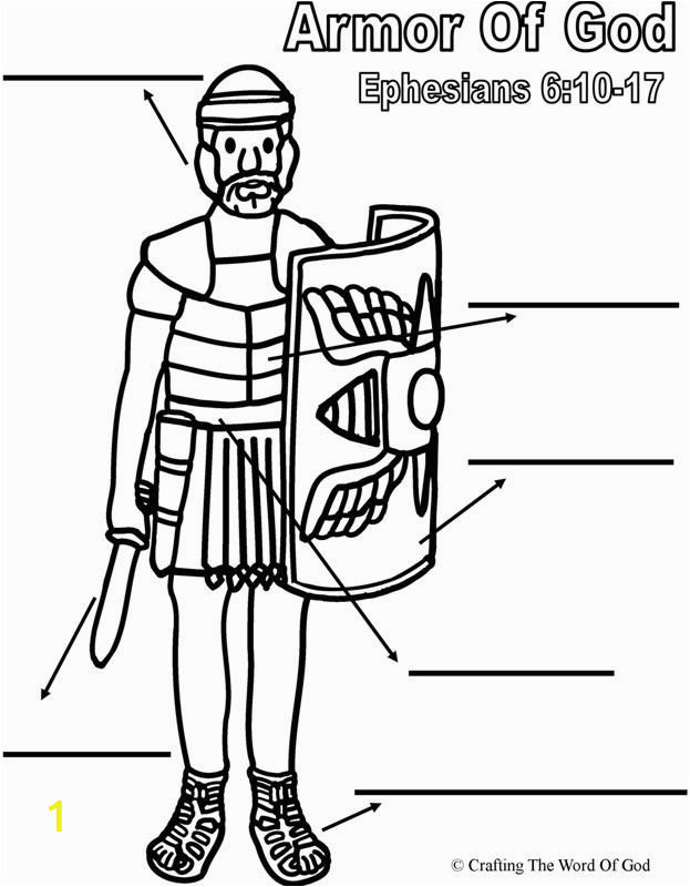 Whole Armor Of God Coloring Pages the Armor God Activity Sheet