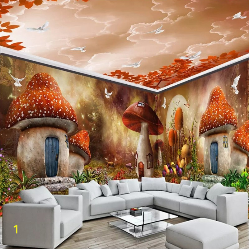 Custom 3d wallpaper Cartoon fairy tale full house wall mural Children s wallpaper nursery kindergarten wallpaper