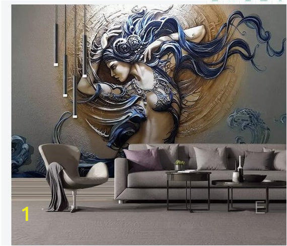 Wonder Woman Wall Mural Custom Mural Wallpaper for Walls 3d Stereoscopic Embossed Fashion Art Beauty Bedroom Tv Background Home Wall Decoration Painting