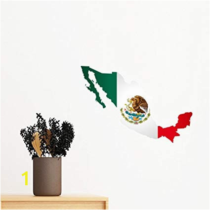 World Map Removable Wall Mural Amazon Red Green Mexico Map Emblem Eagle Eat Snake