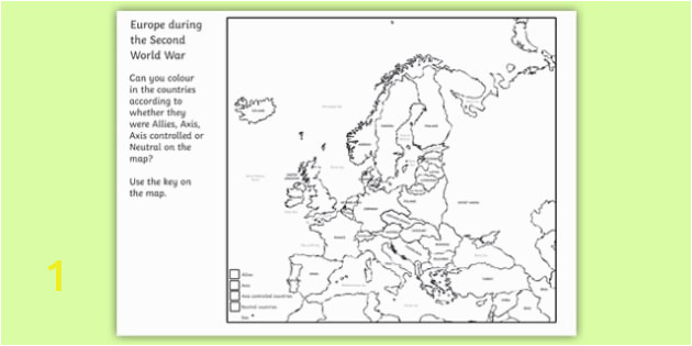 T T 5605 World War Two Colouring Map ver 4