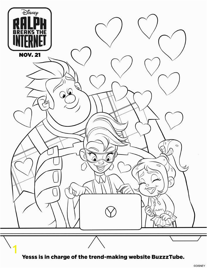 Wreck It Ralph 2 Coloring Pages Ralph Breaks the Internet Coloring Pages Free Printables