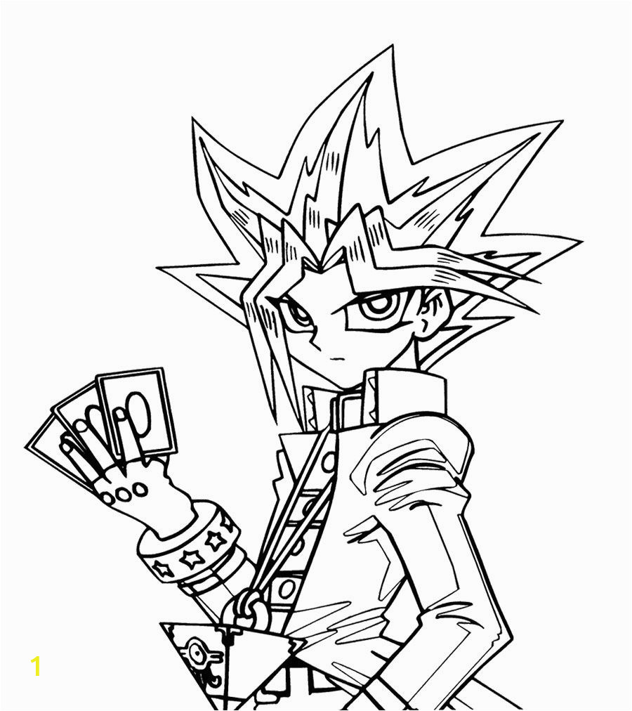 Yugioh Cards Coloring Pages Yu Gi Oh Will Put Three Cards Coloring Page for Kids