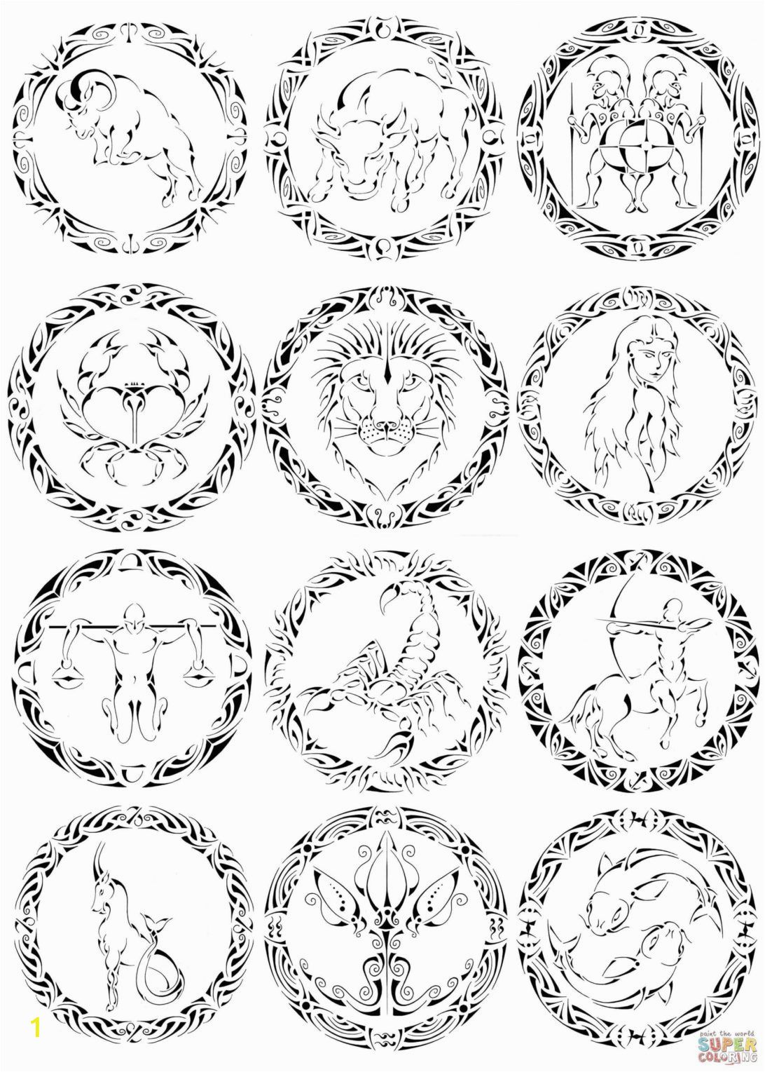 zodiac signs coloring pages safety at drawings free for really dark urine green poop toddler purple discharge pale yellow maroon blood in stool weeks pregnant white 1092x1529