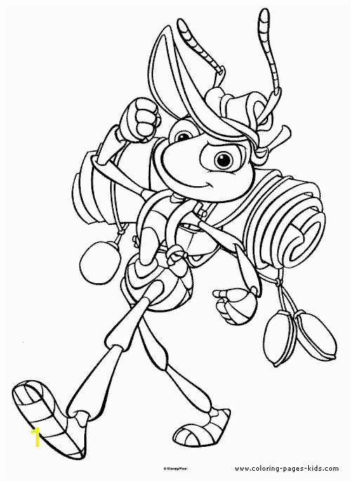 A Bug S Life Coloring Pages Disney A Bugs Life Coloring Flik Disney Coloring Pages Color Plate