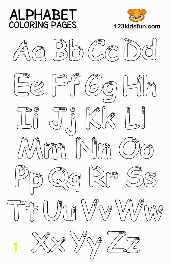 Alphabet Coloring Pages A-z Printable Free Printable Alphabet Coloring Pages for Kids with Images