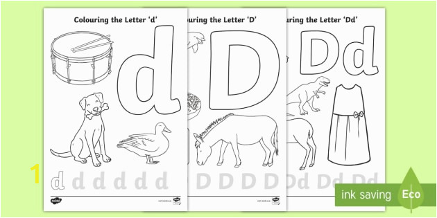 Alphabet Coloring Pages In Spanish Letter D Colouring Pages Teacher Made