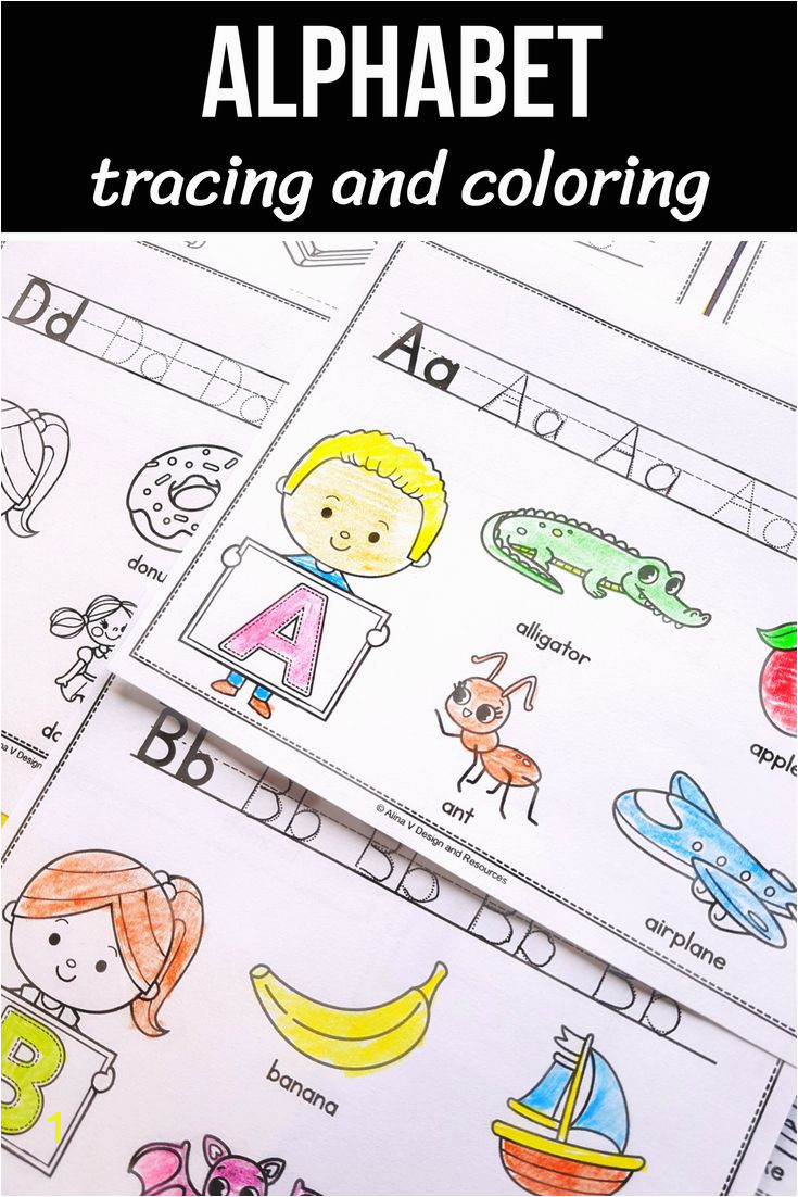 Alphabet Coloring Worksheets for Kindergarten Alphabet Tracing Worksheets Alphabet Coloring Page