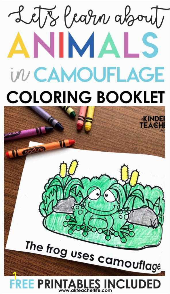 camouflage animals coloring book booklet 591x1024