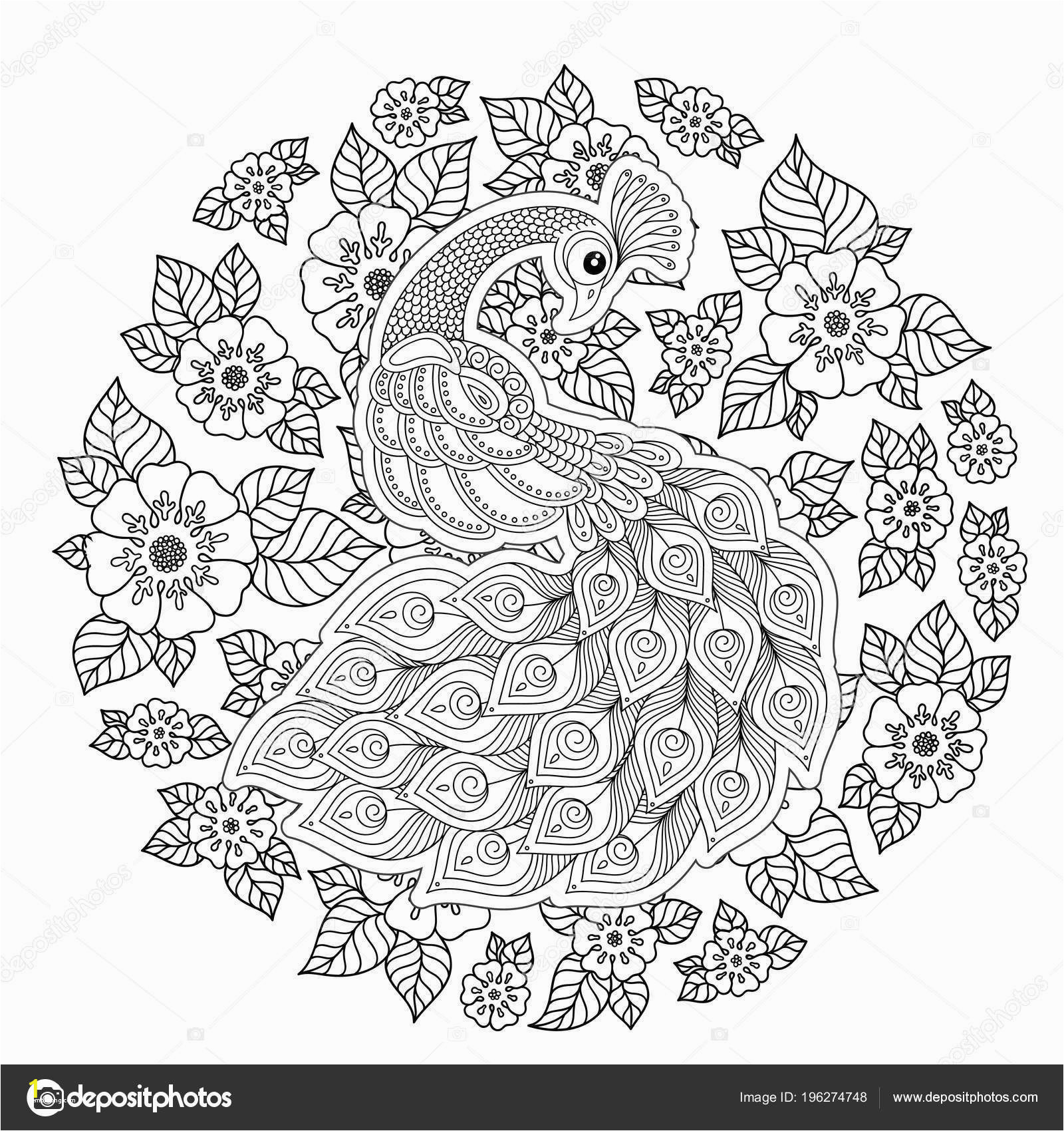 pattern coloring books for adults best of peacock adult antistress coloring page black white hand of pattern coloring books for adults
