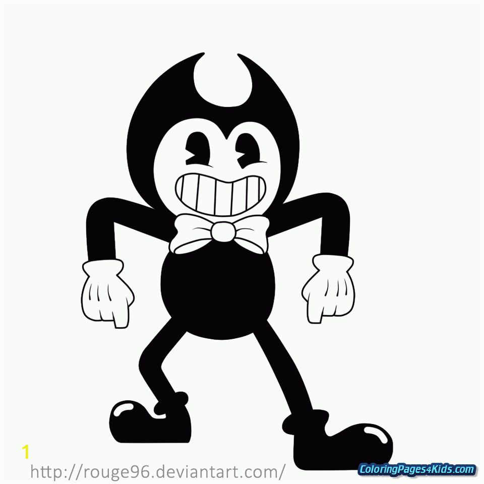 bendy and the ink machine coloring pages 26
