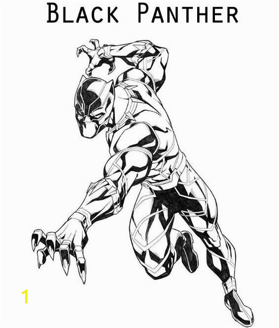 Black Panther Printable Coloring Page