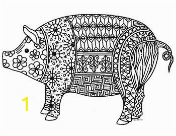 Chinese New Year Coloring Pages Chinese New Year 2019 Pig Zentangle Coloring Page 2019