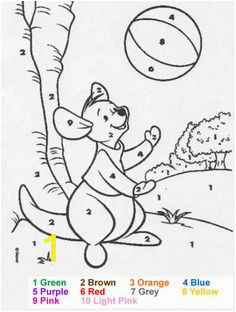 Color by Number Kangaroo Coloring Page 24 Best Mfw Kangaroo Images