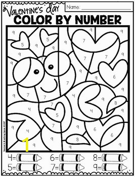 Color by Number Valentine Coloring Pages Valentine S Day Color by Number 1 10 & 11 19 and Color by Sum Up to 10