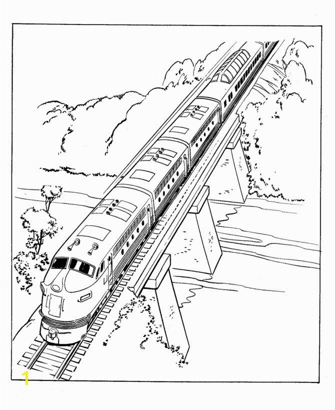 Coloring Image Of A Train Train and Railroad Coloring Pages Mit Bildern
