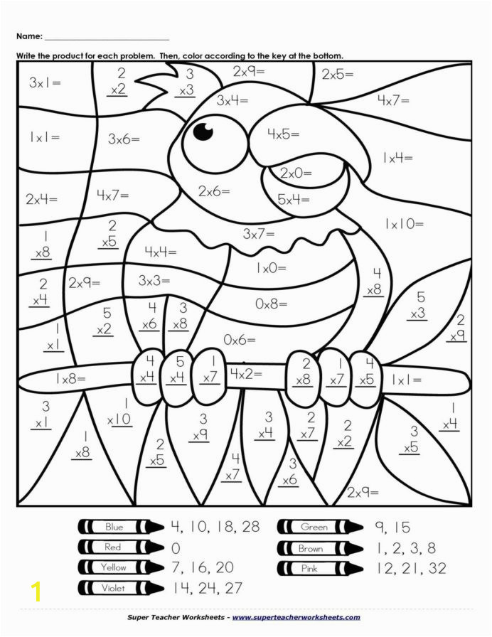 multiplication coloring worksheets math 2nd 5th grade division free graph paper template 692x896