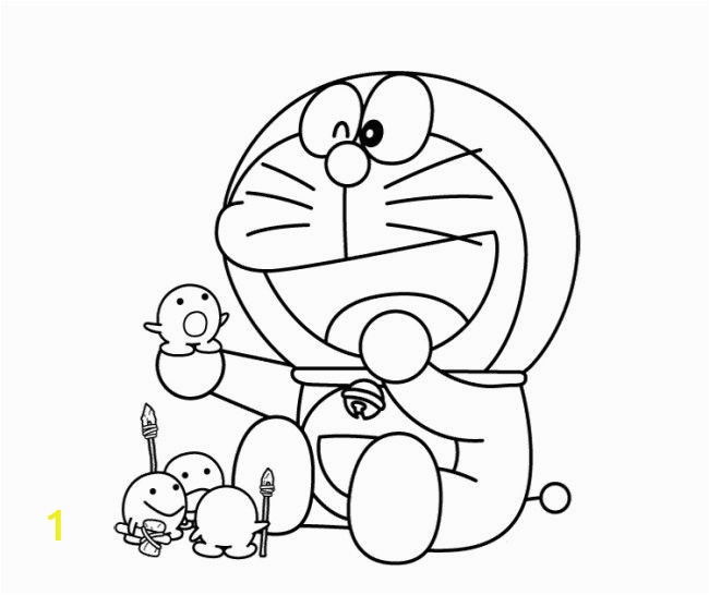 Coloring Page Doraemon and Friends Coloring Cartoon