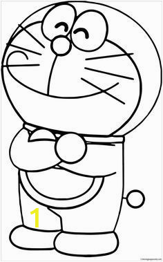 Coloring Page Doraemon and Friends Happy Doraemon 1 Coloring Page