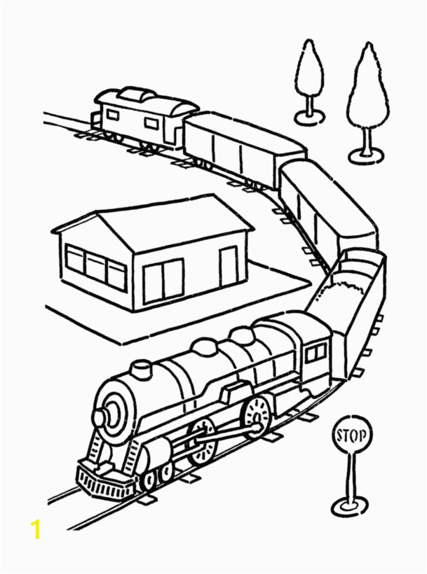 train coloring pages 13
