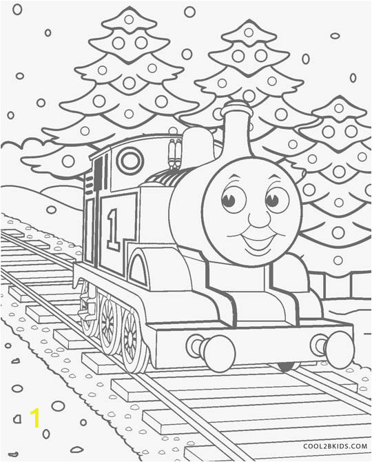 Christmas Thomas The Train Coloring Pages