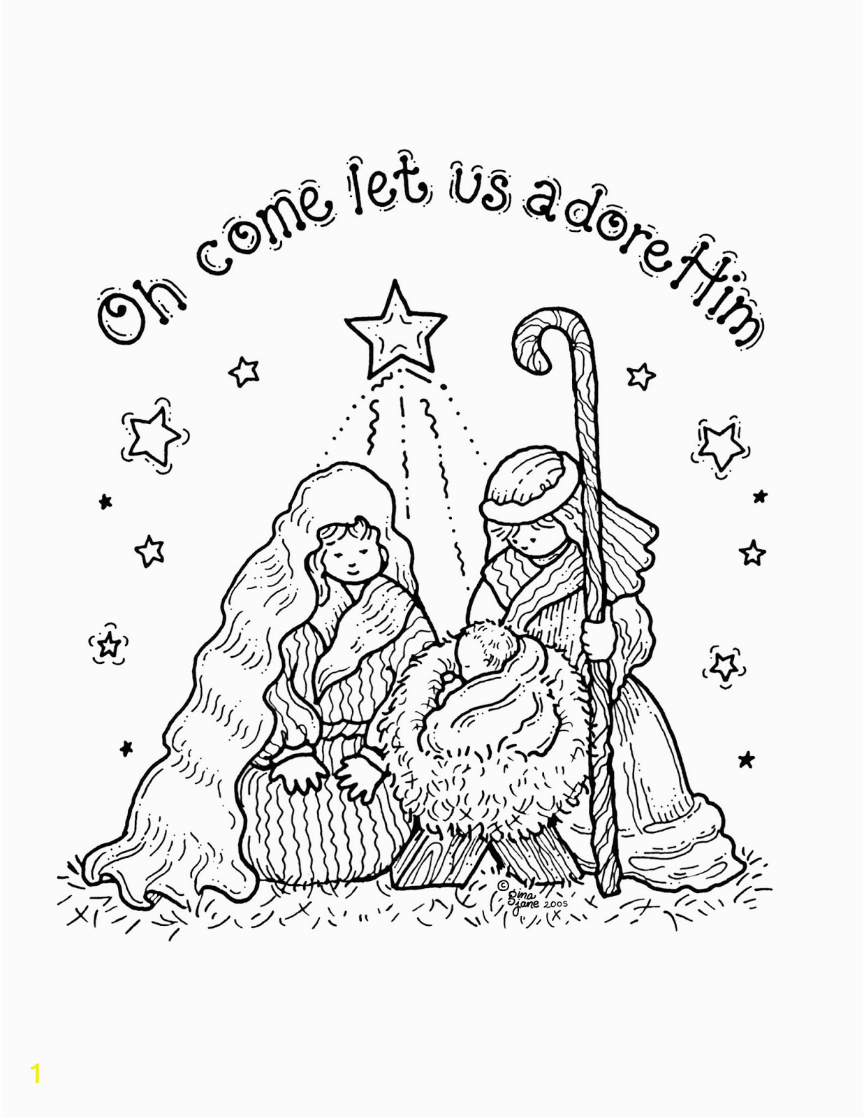 nativity coloring sheets