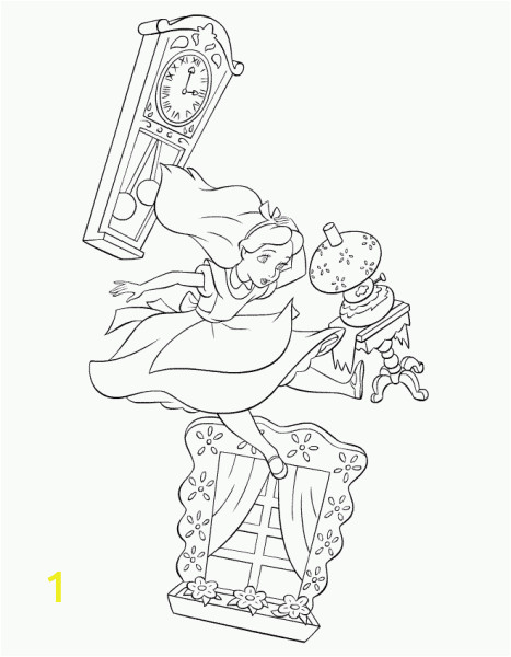 Coloring Pages Disney Alice In Wonderland Alice Falling Down the Rabbit Hole Google Search with