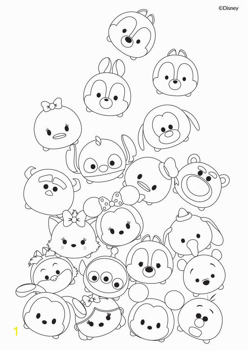 Coloring Pages Disney Tsum Tsum Cute Tsum Tsum Coloring Pages Printable Activity Sheets In