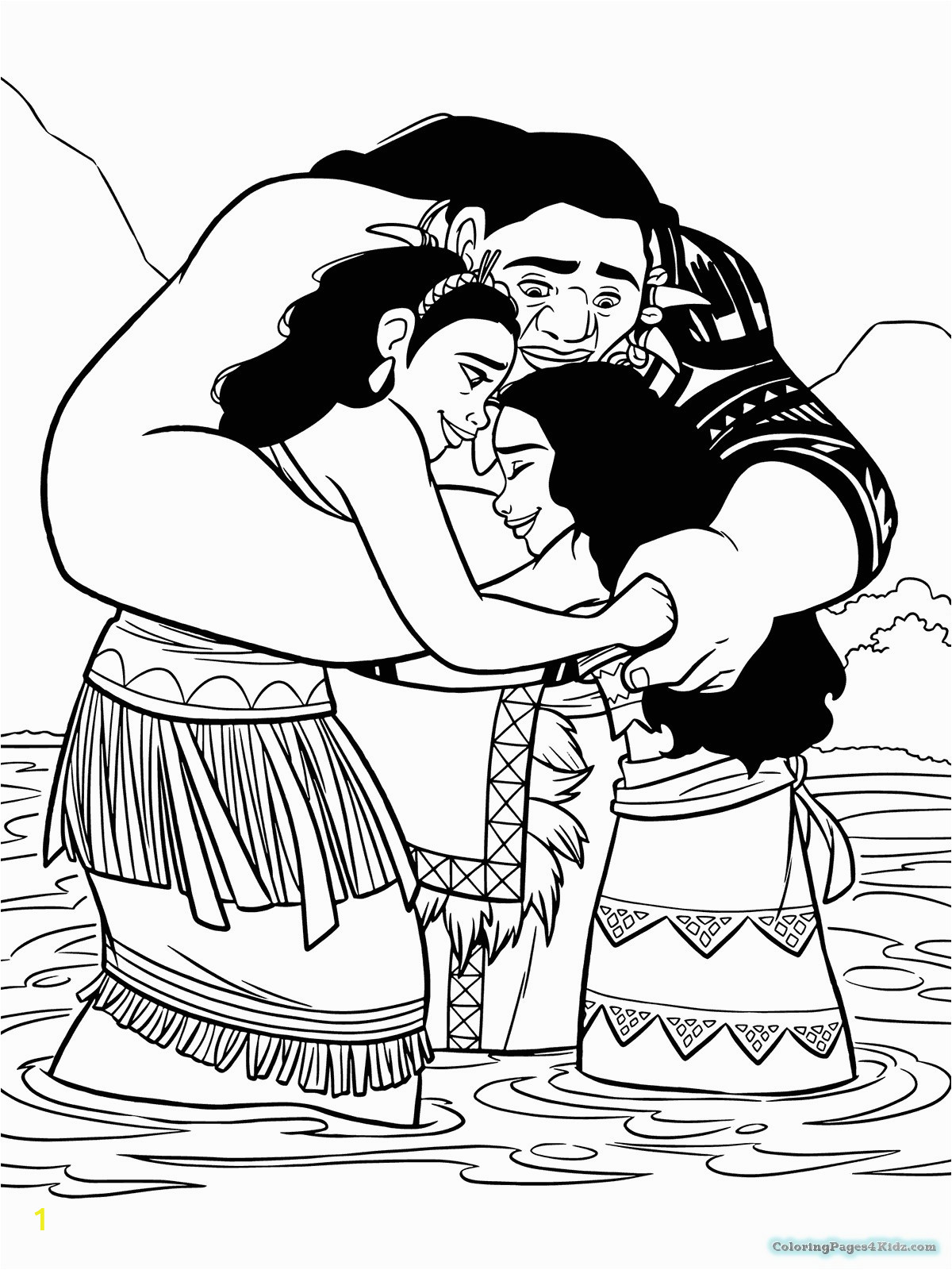 coloring easy printable for kids to print moana the