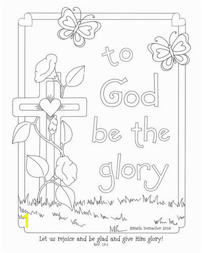 Coloring Pages for Easter Sunday Glory Of the Lord Coloring Page