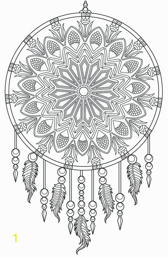 Coloring Pages for Fun Printable Native American Dream Catcher Coloring Pages