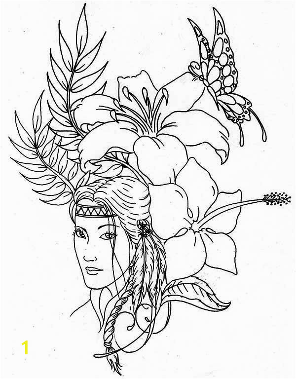 Coloring Pages for Fun Printable Native American Native American Difficult Coloring Pages