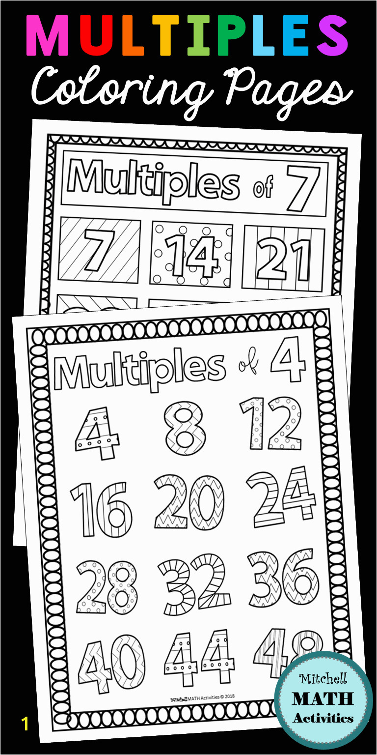 Coloring Pages for Grade 3 Multiples Coloring Pages