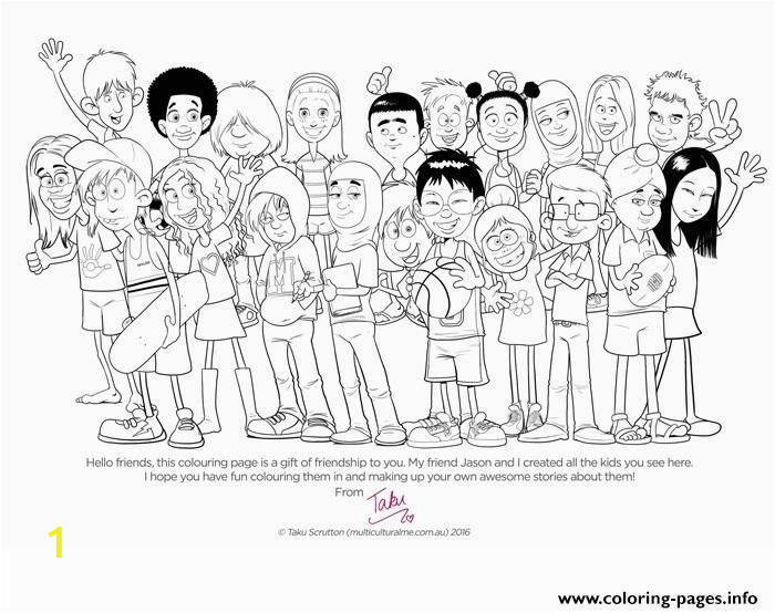 Coloring Pages for High School Students Print Multicultural Me Colouring Page for Kids and Students