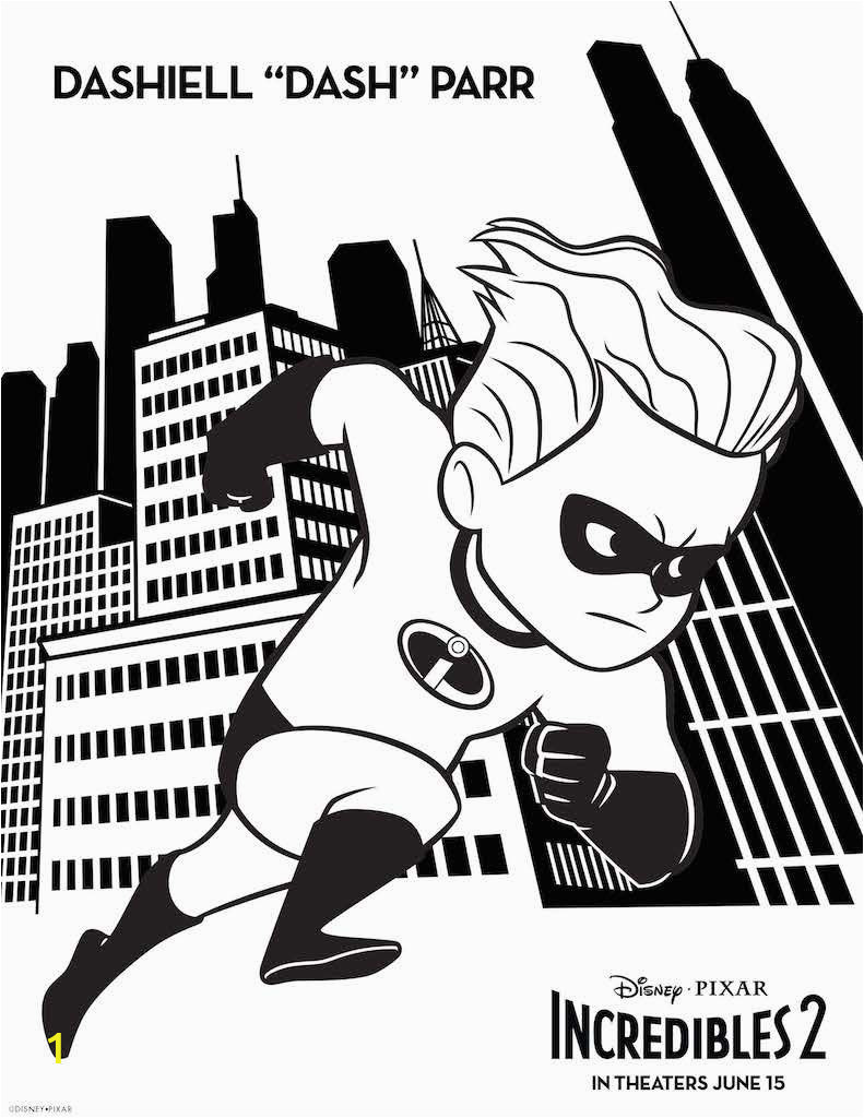 Coloring Pages for Incredibles 2 Incredibles 2 Free Printable Coloring Sheets
