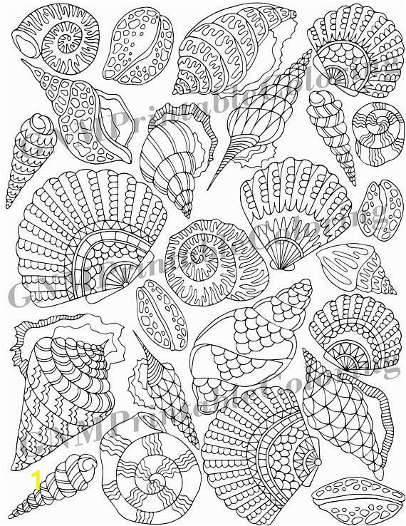 Coloring Pages for Intermediate Students these Zentangle Seashells are Part Of A Fun Coloring Page