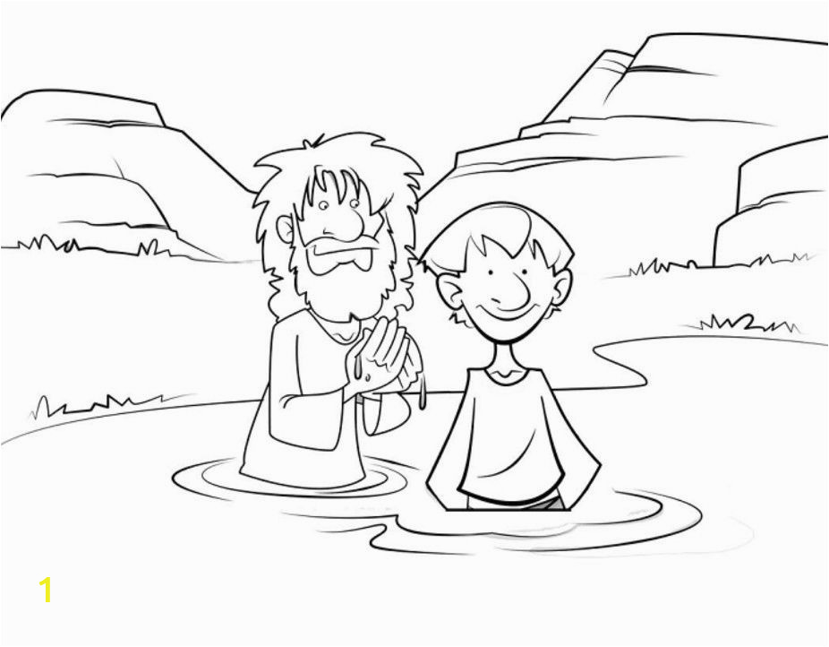 Coloring Pages for John the Baptist Coloring Page Children with Jesus Printable Coloring Sheet