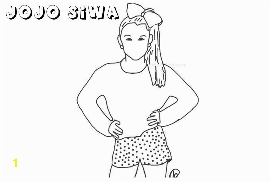 Jojo Siwa Coloring Pages Line Drawing by autumnarendelle