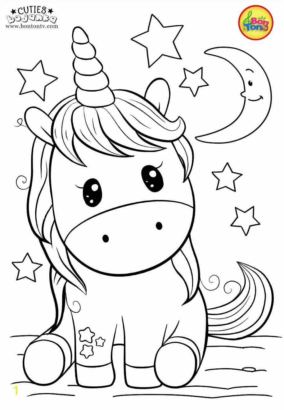 Coloring Pages for Kids Unicorn Cuties Coloring Pages for Kids Free Preschool Printables