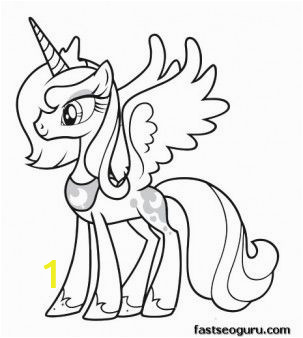Coloring Pages for Little Girls Printable My Little Pony Friendship is Magic Princess Luna