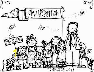 Coloring Pages for Nursery Class Follow the Prophet Coloring Page by Melonheadz with Images