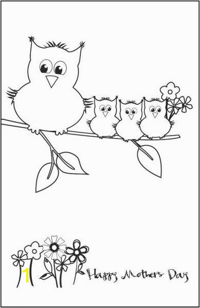Coloring Pages for Nursery Class Mothers Day Card Printables for Kids – Free Printable