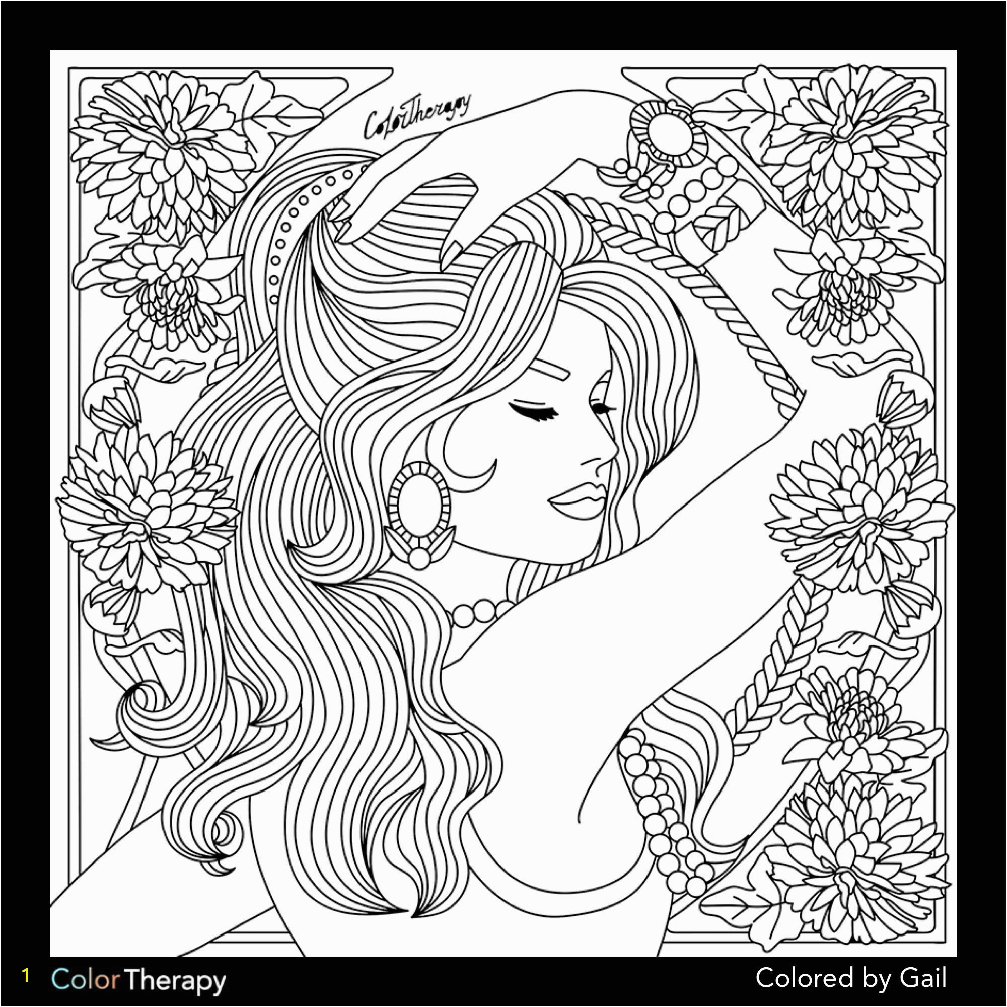 Coloring Pages for Occupational therapy I Colored This Myself Using Color therapy App It Was so Fun