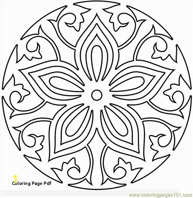 Coloring Pages for toddlers Pdf Coloring Pages for Kids Pdf Printables Free Mandala