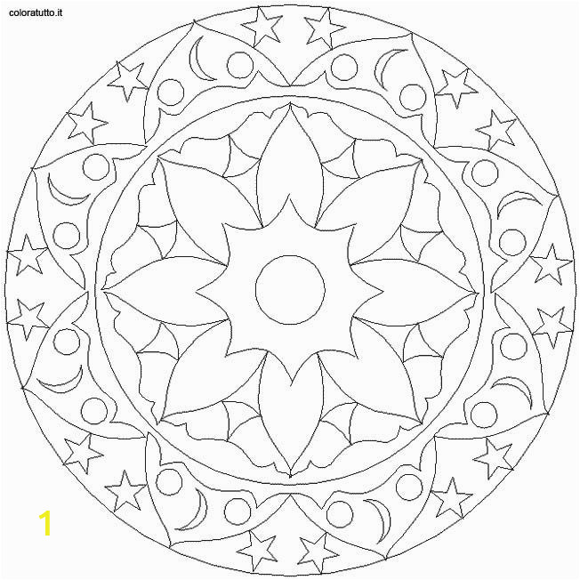 Coloring Pages for Visually Impaired Coloring Pages Special Mandala 158 Free Sample